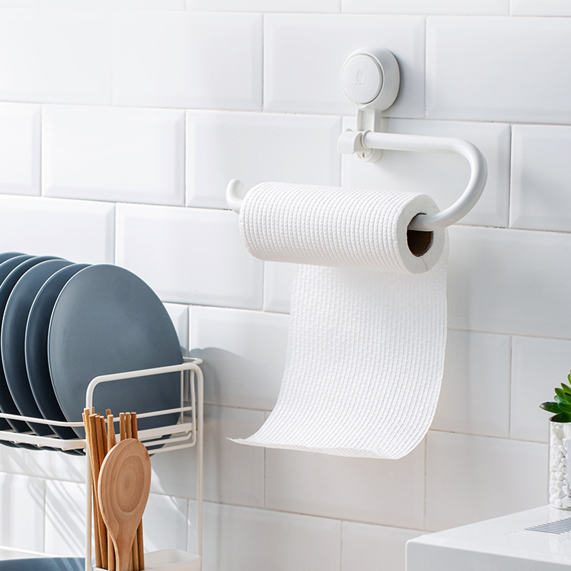 No‑Drill Suction Toilet Paper Holder