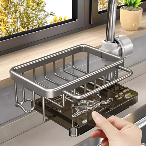 SpaceSaver - Quick-Dry Sink Storage Basket | Maximizes Kitchen Organization