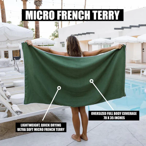 Magnetic Corner Sand‑Resistant Beach Towel