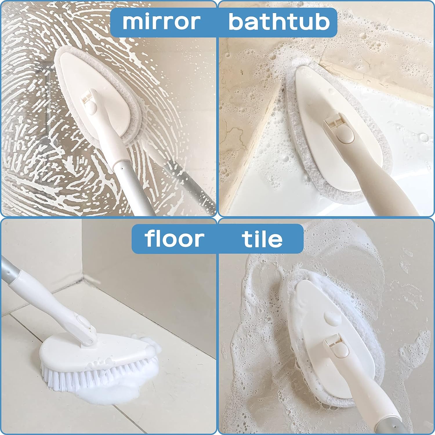 Long Handle Shower Scrubber Cleaning Brush