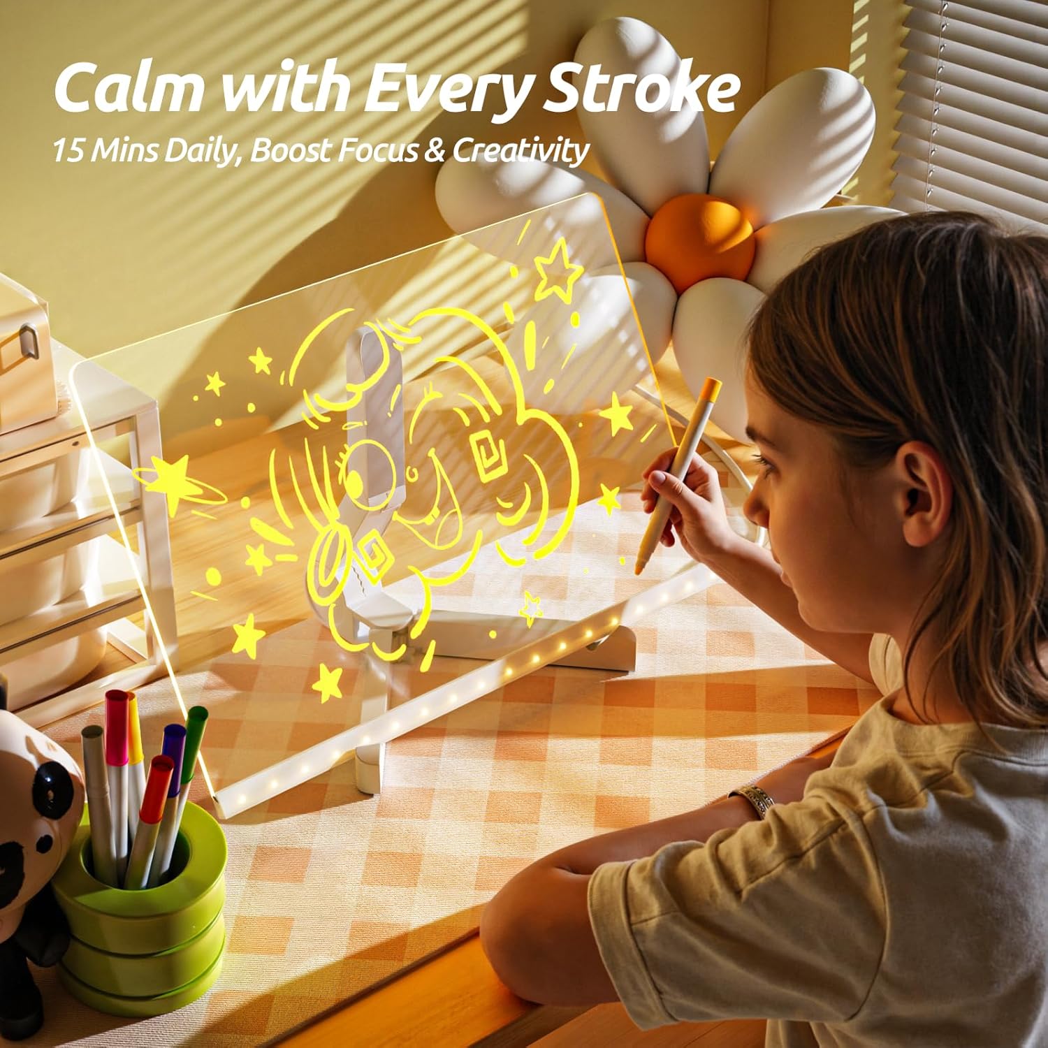 Interactive LED Drawing & Writing Tablet for Kids