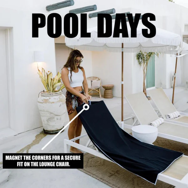 Magnetic Corner Sand‑Resistant Beach Towel