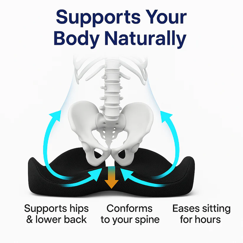Orthopedic Comfort Cushion for Tailbone & Posture Support