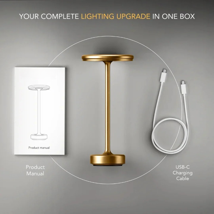 Minimalist Touch Control Table Lamp