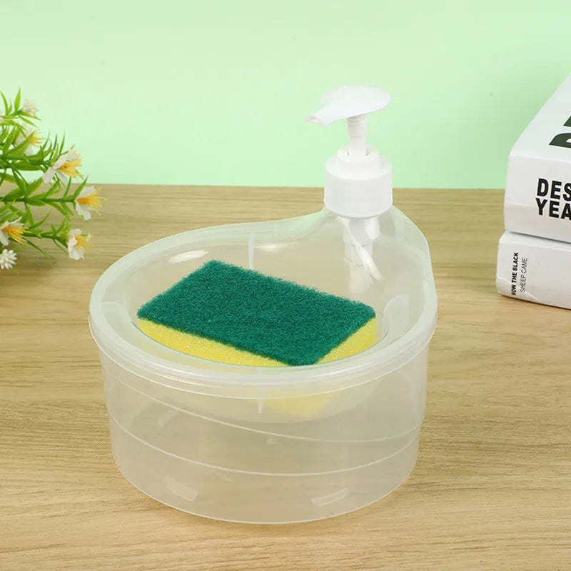 Manual Soap Dispenser and Sponge Holder