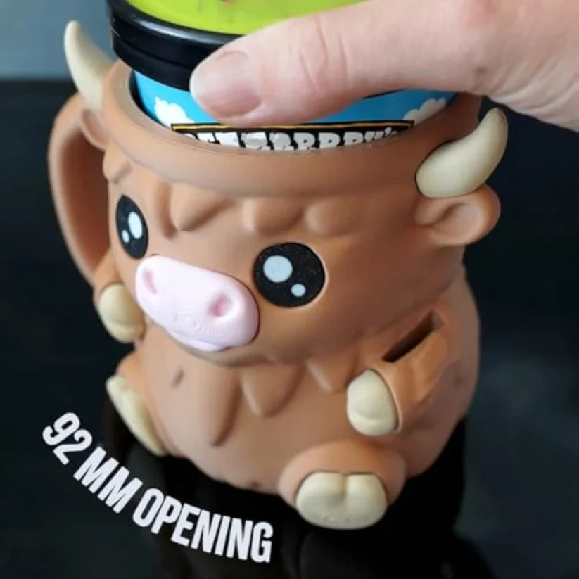 Highland Cow Ice Cream Pint Holder