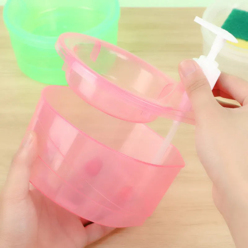 Manual Soap Dispenser and Sponge Holder