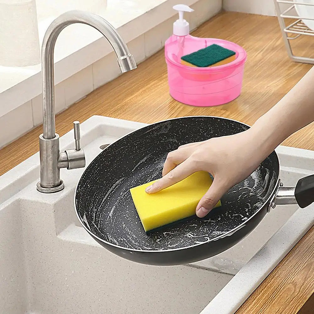Manual Soap Dispenser and Sponge Holder