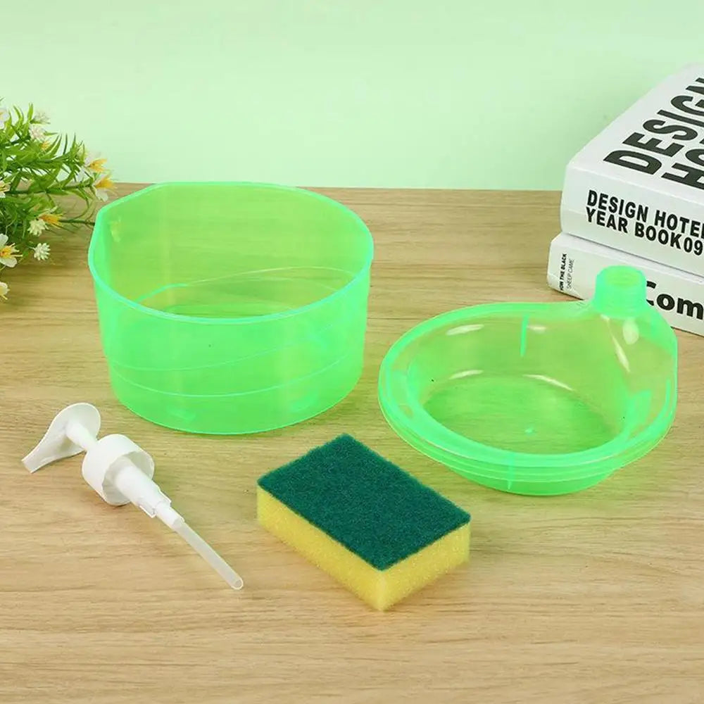 Manual Soap Dispenser and Sponge Holder