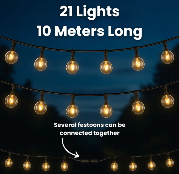 Radiant Solar Festoon Lights