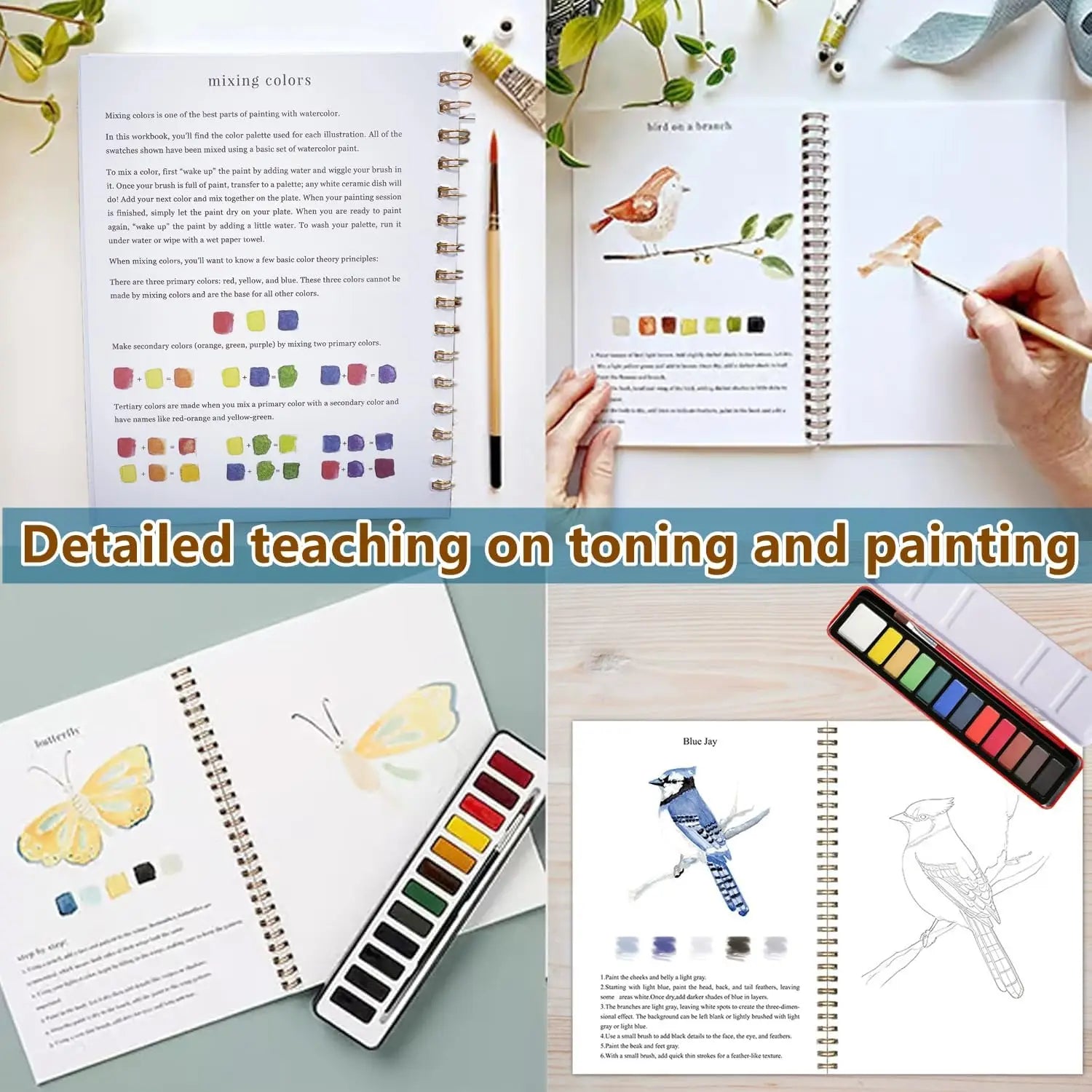 Relaxing Creative Watercolour Art Workbook