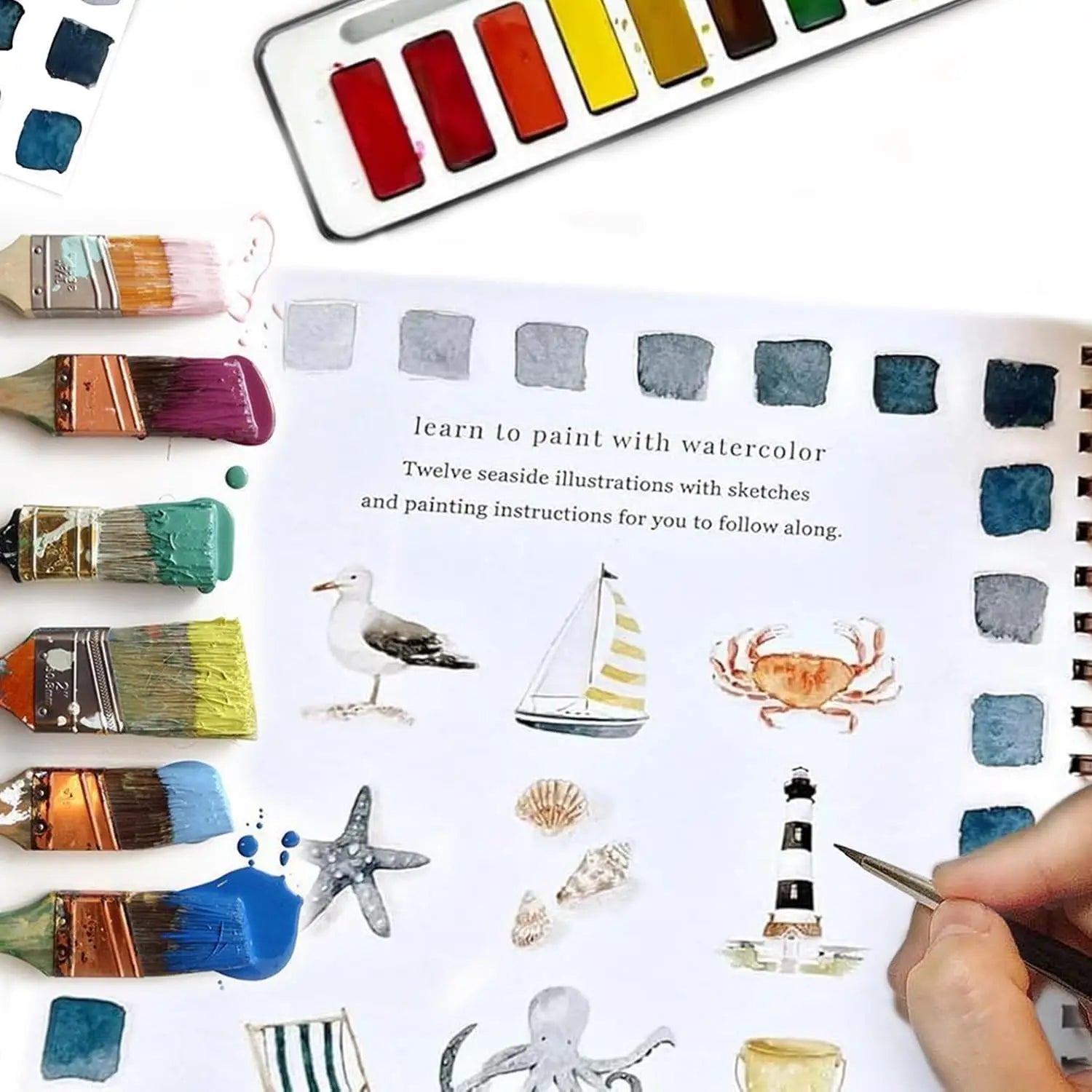 Relaxing Creative Watercolour Art Workbook