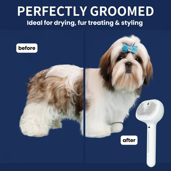 Gentle 3-in-1 Pet Steam Brush