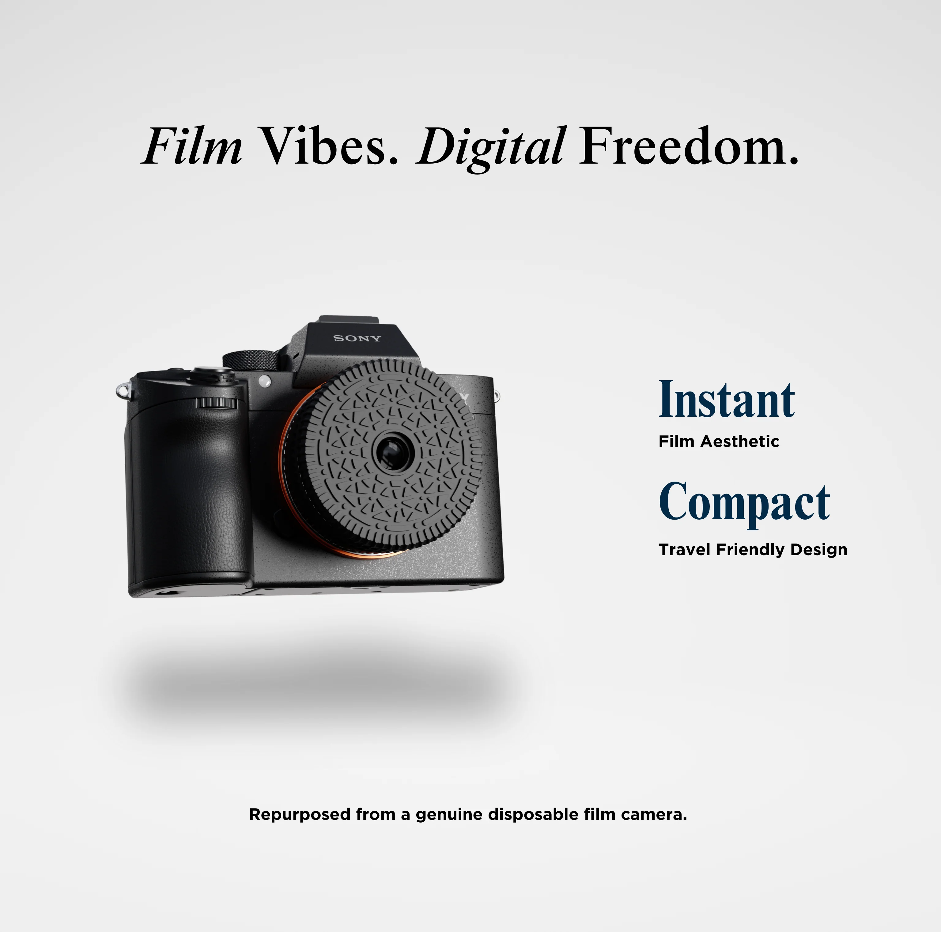 Reimagined Vintage Film-Style Camera Lens
