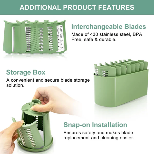 Versatile Rotary Kitchen Slicer