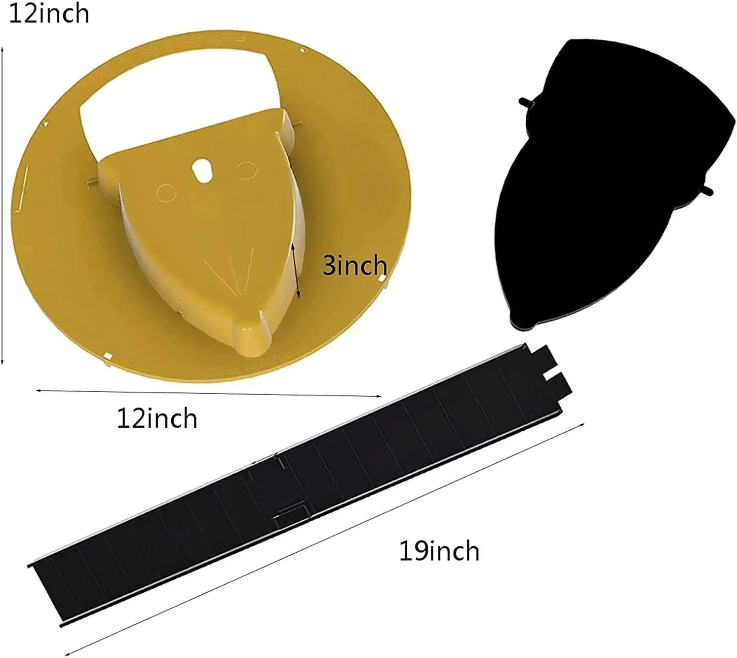 Humane No-Touch Bucket Lid Mouse Trap