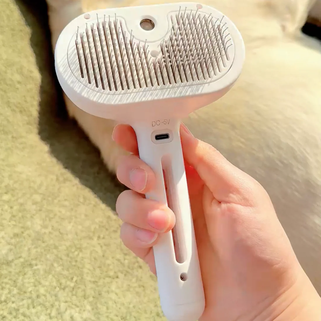 Gentle 3-in-1 Pet Steam Brush