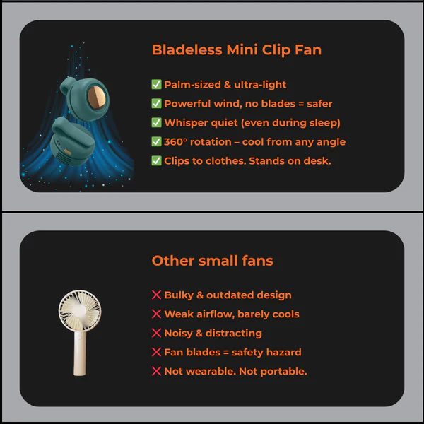 Portable Cooling Clip Fan