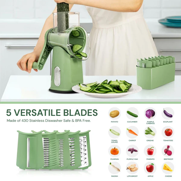 Versatile Rotary Kitchen Slicer