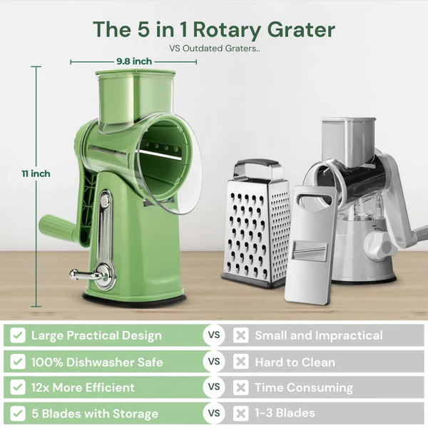 Versatile Rotary Kitchen Slicer