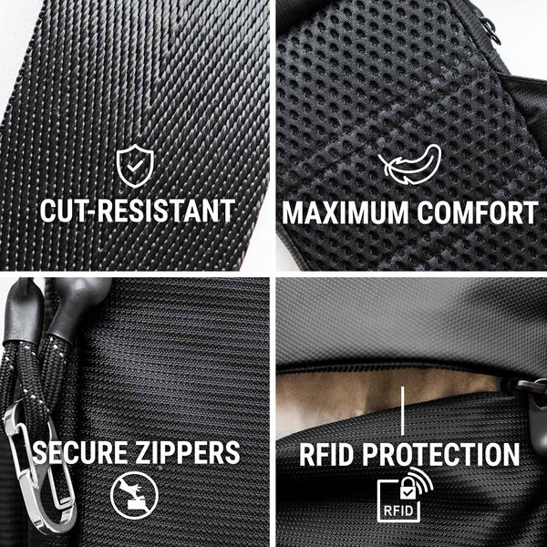 Adjustable Anti-Theft Travel Sling Bag