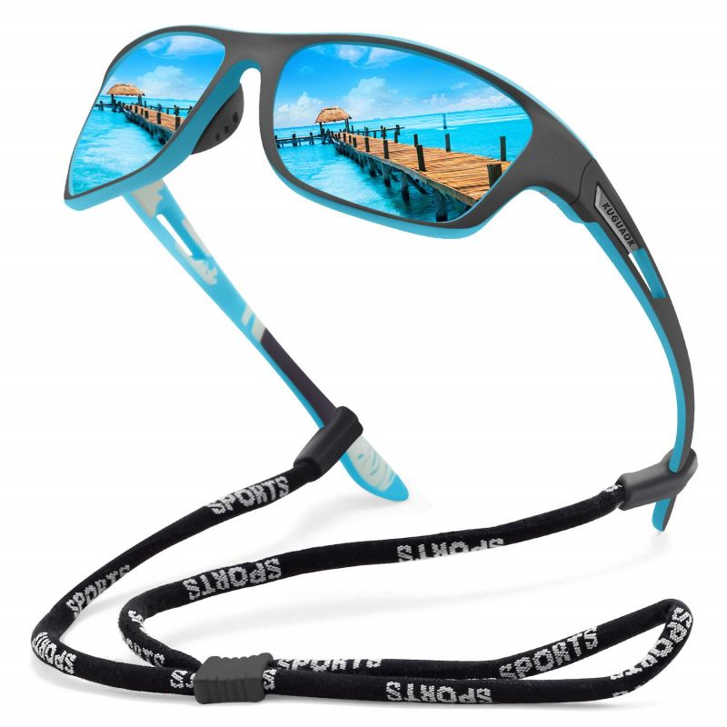 Men's Outdoor Sports Sunglasses with Anti-glare Polarized Lens - Fishing & Other Sports Activities "