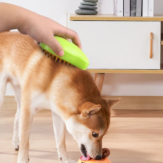 SteamCare Dog Grooming Brush | Deep-Cleaning & Massage