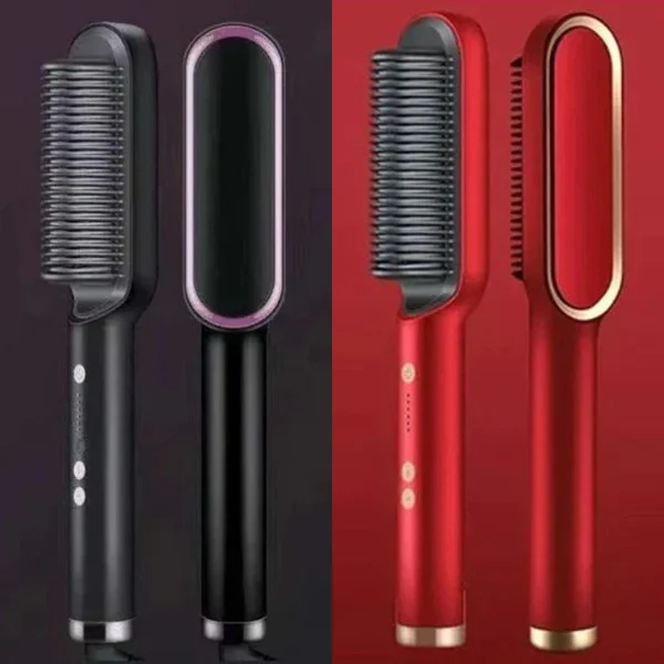 2-in-1 Ionic Hair Straightener Styling Comb - Smooth & Style