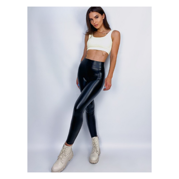 Matte Leather Trousers