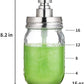 Glass Jar Soap Dispenser with Stainless Steel