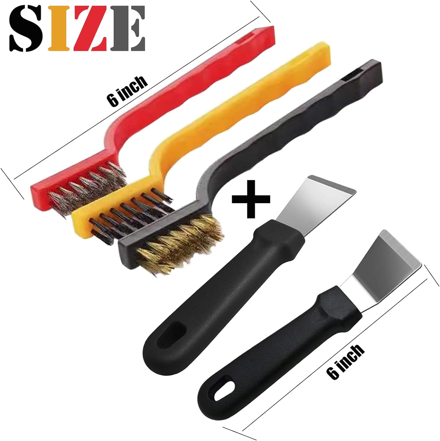 Nylon Brush and Heavy Duty Scraper Set