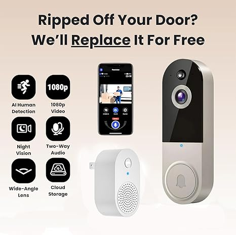Smart Wi-Fi Video Doorbell Camera
