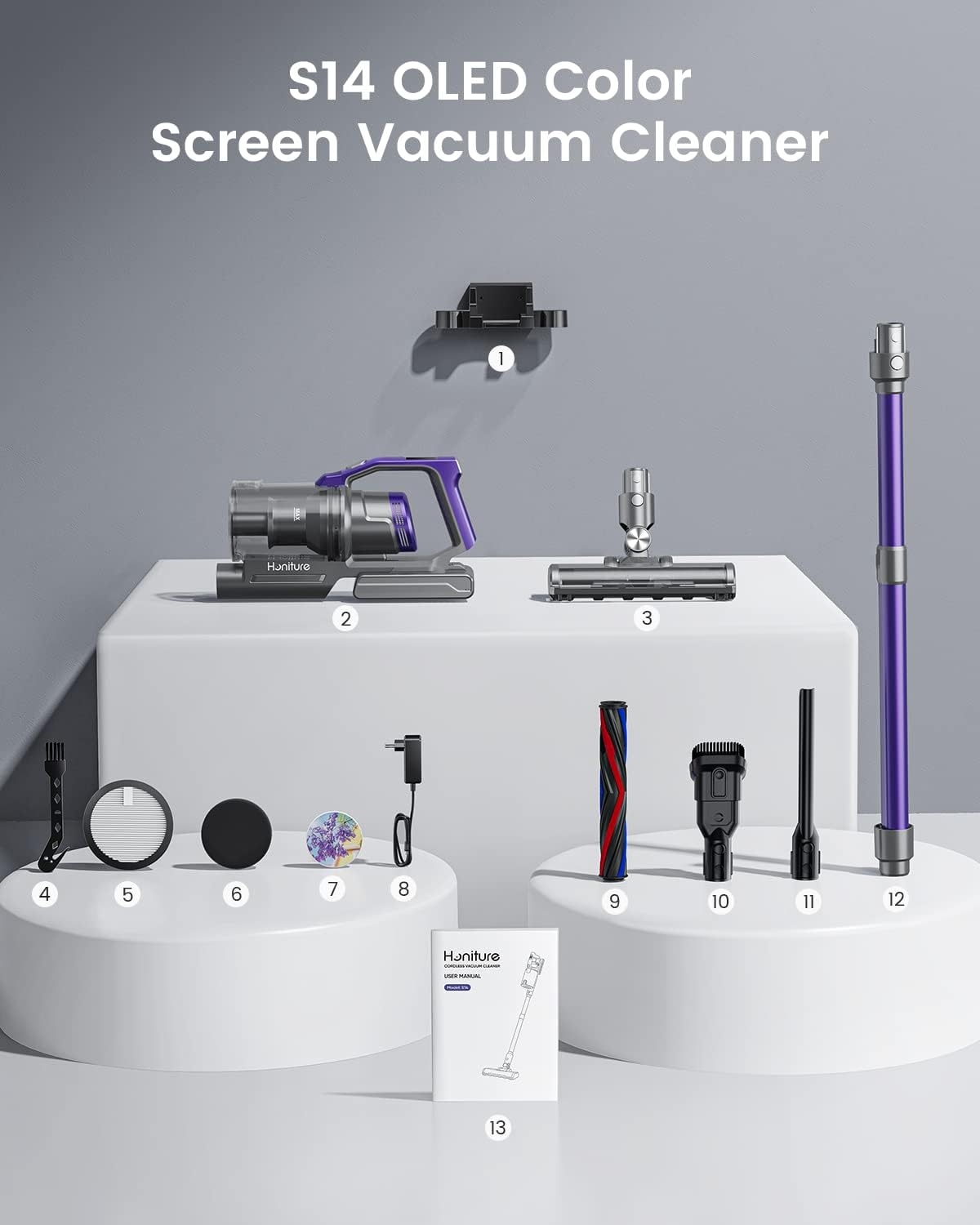 450W Cordless Vacuum Cleaner  8 Animation Modes 