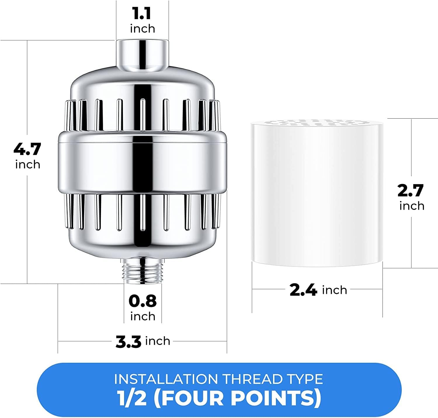 Replaceable Shower Water Filter