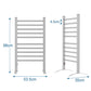 10-Bar Electric Heated Drying Towel Rack