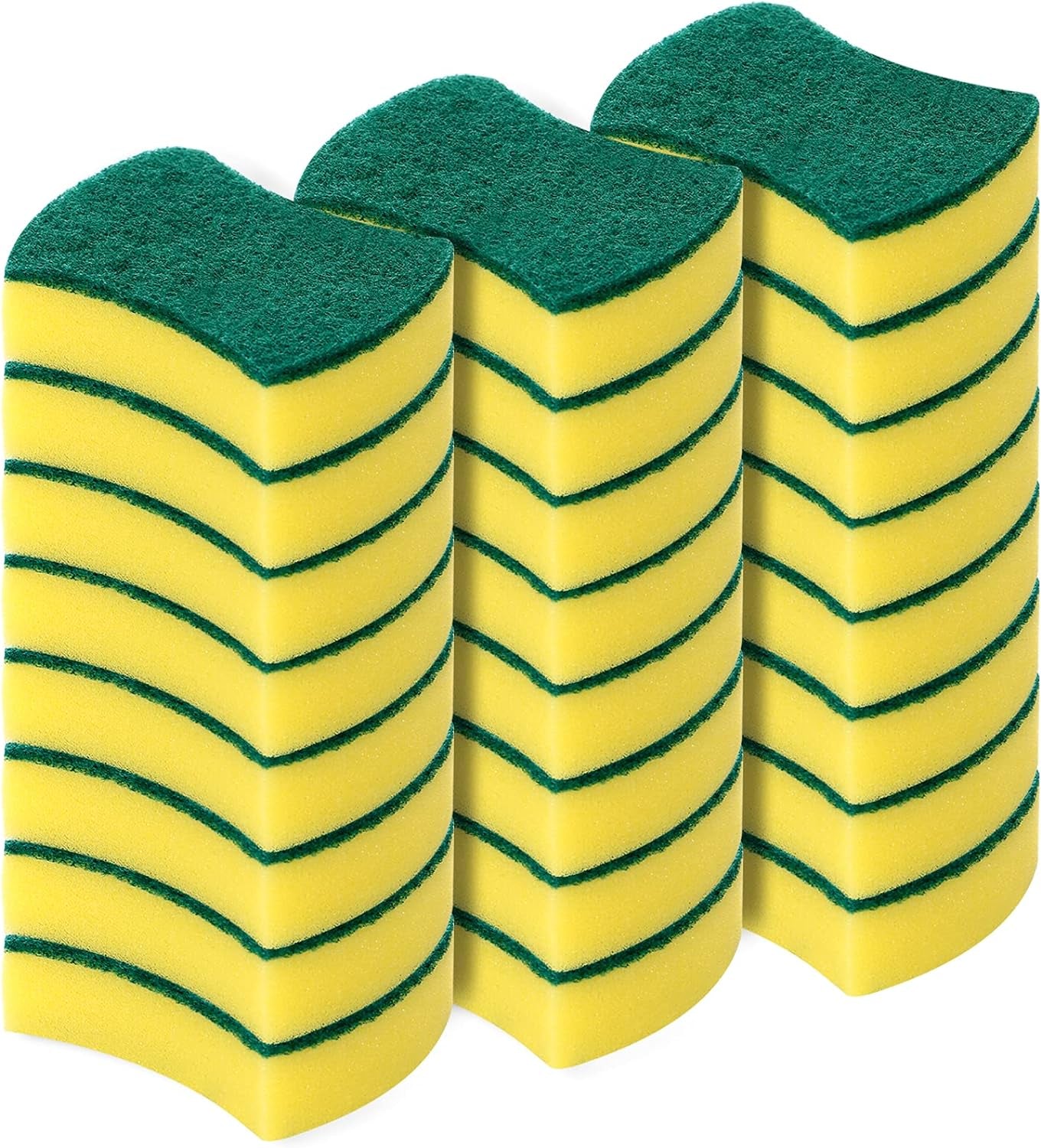 Kitchen Cleaning Sponges,Eco Non-Scratch for Dish,Scrub Sponges(Pack of 24)