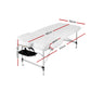 Portable Aluminium 3-Fold Massage Table - 75cm Black Beauty Bed