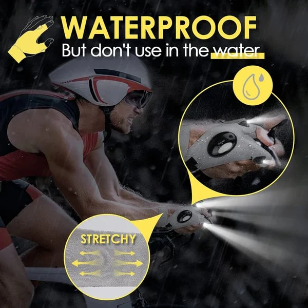 LED Flashlight Waterproof Gloves