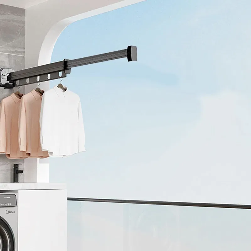 SPACE SAVER | Retractable Wall-Mounted Drying Rack