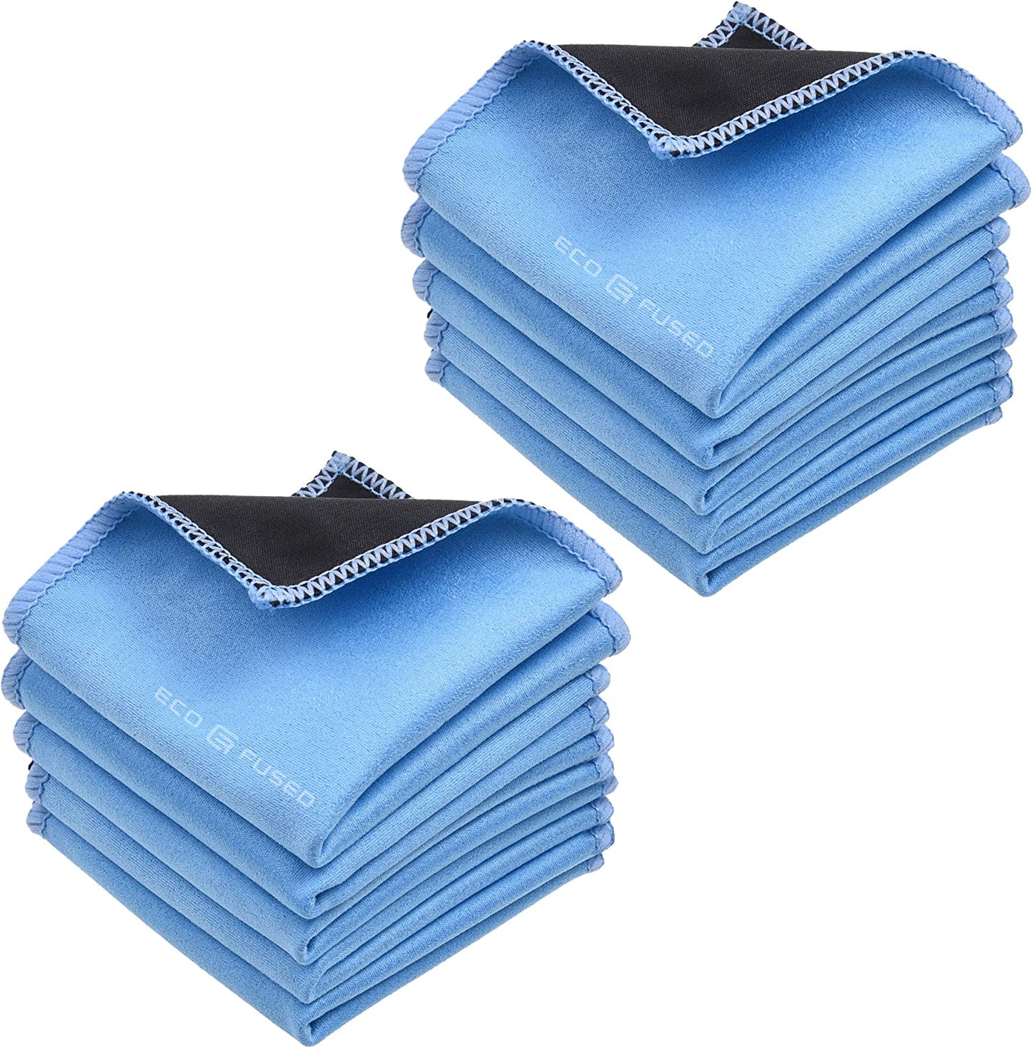 Microfiber Cleaning Cloths - 5 Pack - Double-Sided Cleaning Cloths - Microfiber and Suede Cloth for Smartphones, LCD TV, Tablets, Laptop Screens, Camera Lenses and Other Delicate Surfaces