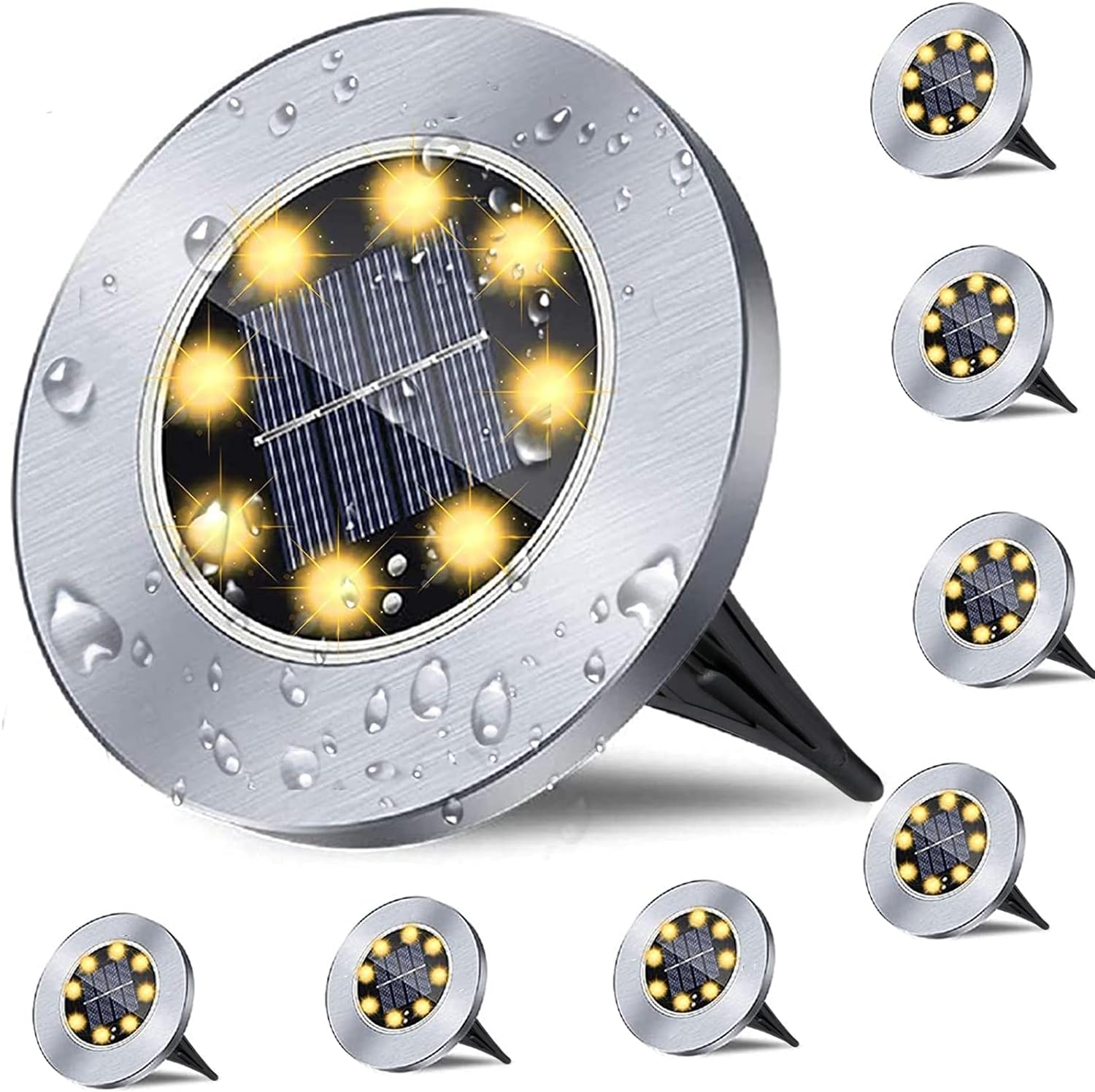 12 Pack Waterproof Solar Ground Lights