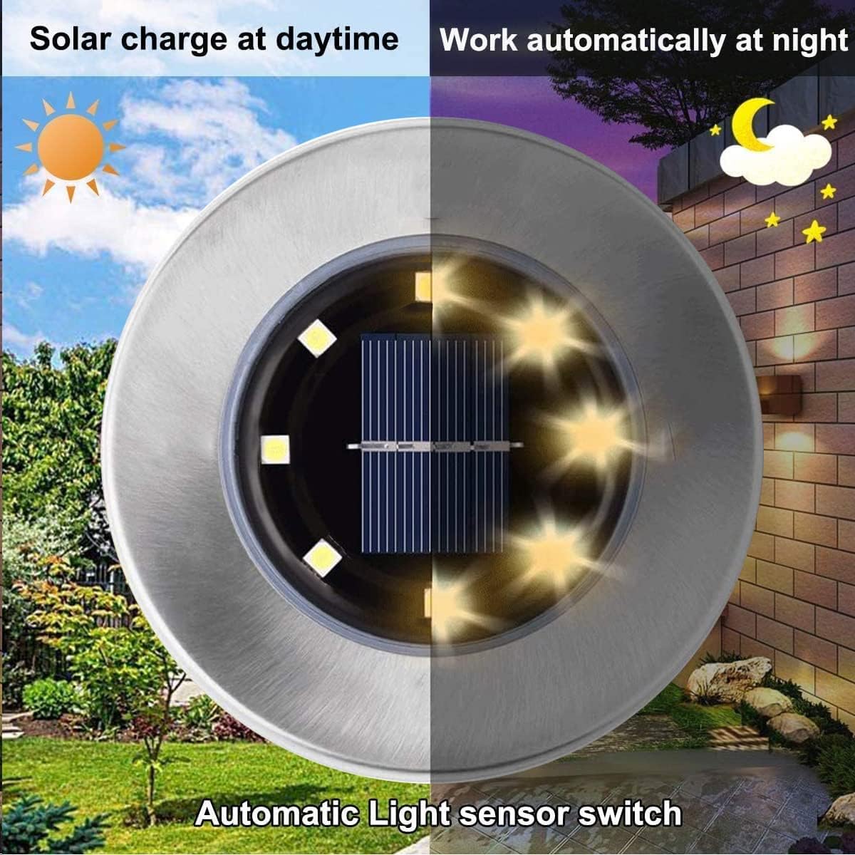 12 Pack Waterproof Solar Ground Lights