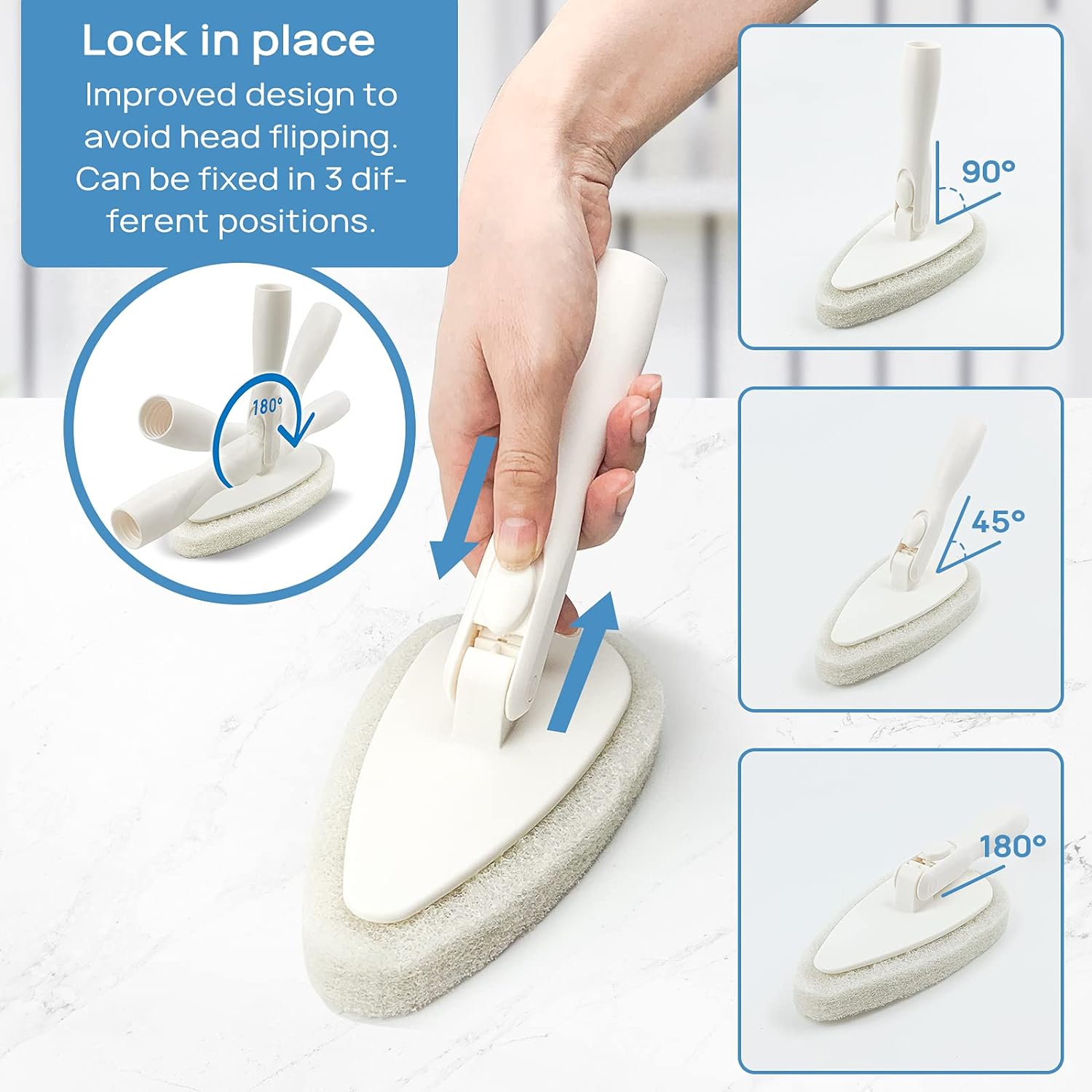 Long Handle Shower Scrubber Cleaning Brush 