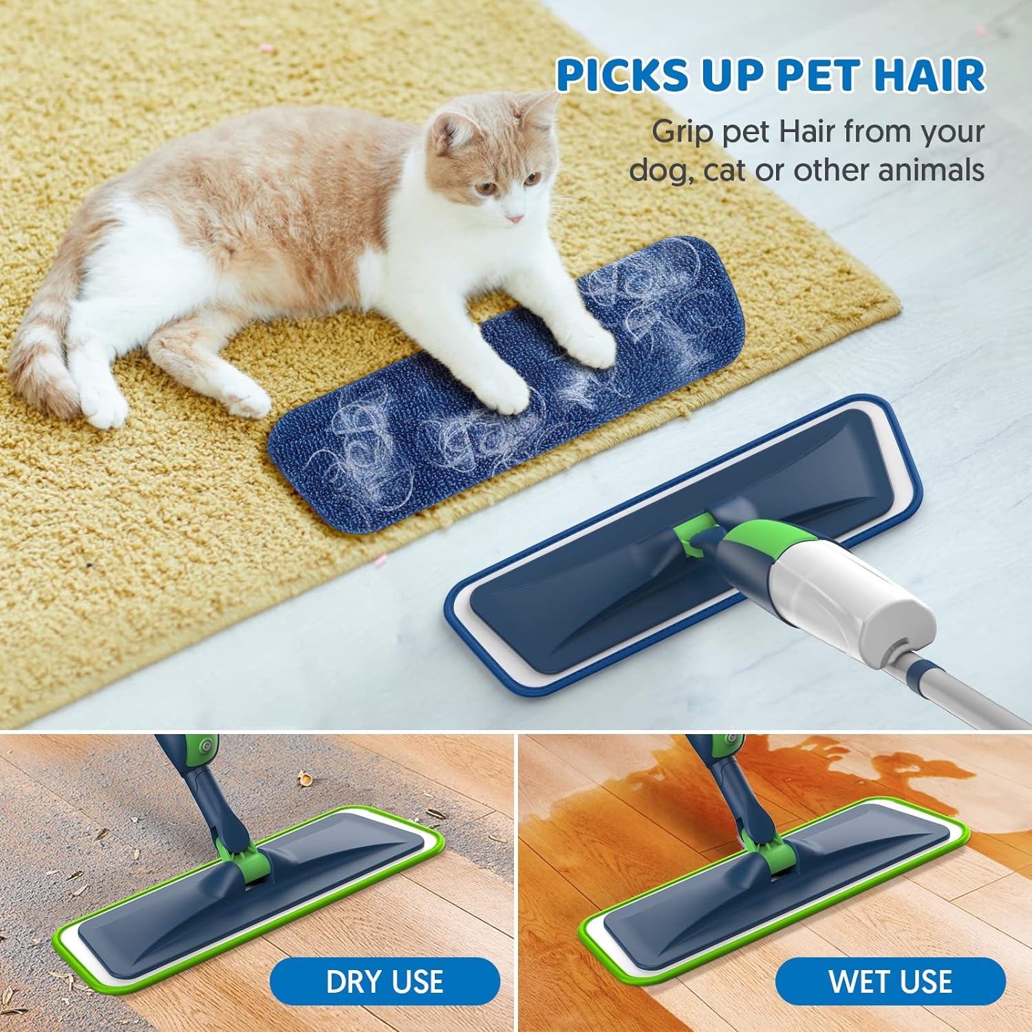 Microfiber Floor Cleaning Spray Mops  