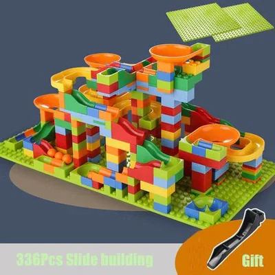 MARBLE RUN BLOCKS SET | 168PCS DIY BUILDING MAZE TOY FOR KIDS