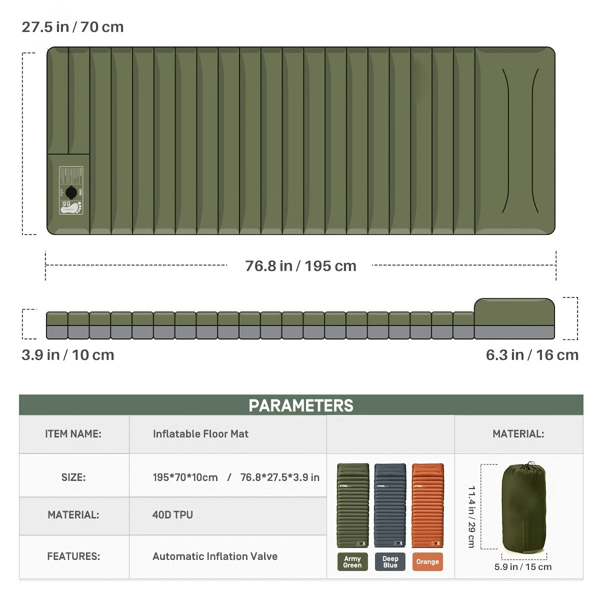 Camping Inflatable & Portable Mattress