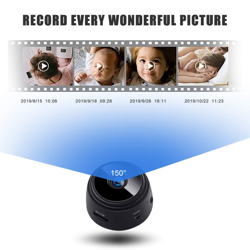 Mini Magnetic 1080p Wifi Camera - Protect Your Family & Kids