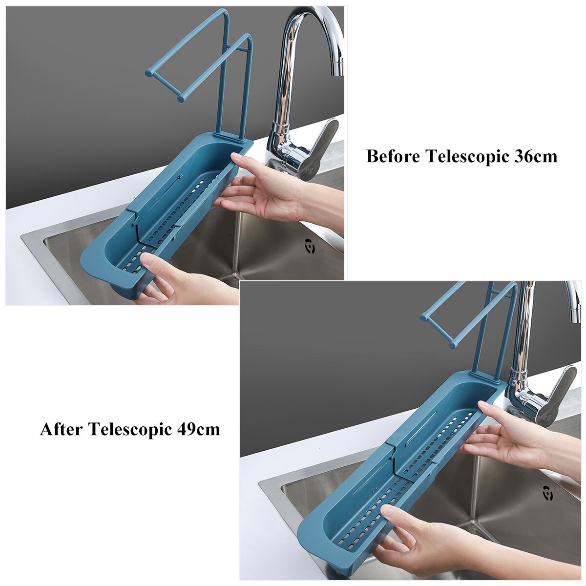 Telescopic Kitchen Sink Organiser & Storage Holder