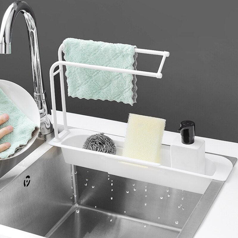 Telescopic Kitchen Sink Organiser & Storage Holder