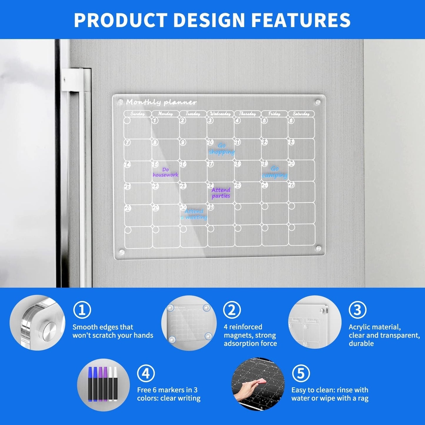 Magnetic Schedule Planner For Fridge